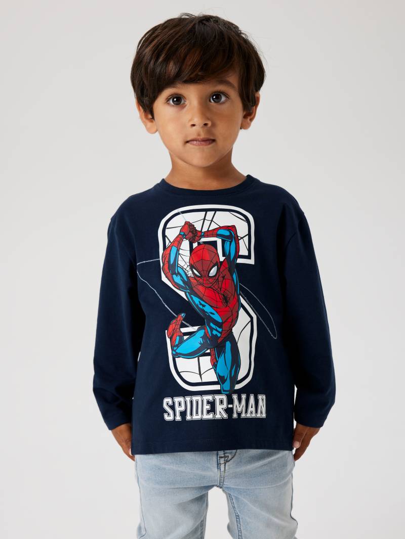 Name It Langarmshirt »NMMNITIN SPIDER NREG LS TOP NOOS MAR« von Name It