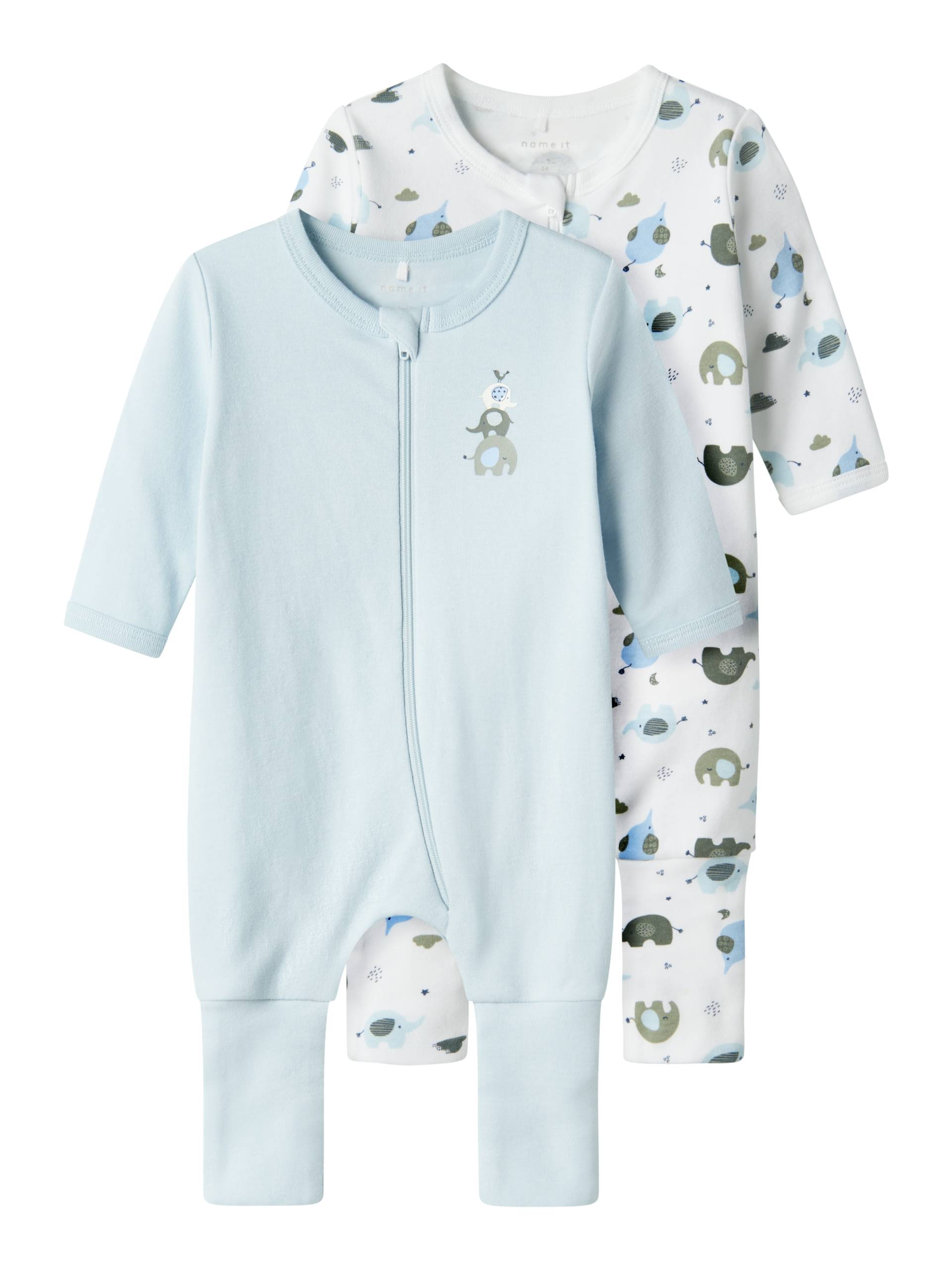 Name It Schlafanzug »NBMNIGHTSUIT 2P ZIP FF ELEPHANT NOOS« von Name It