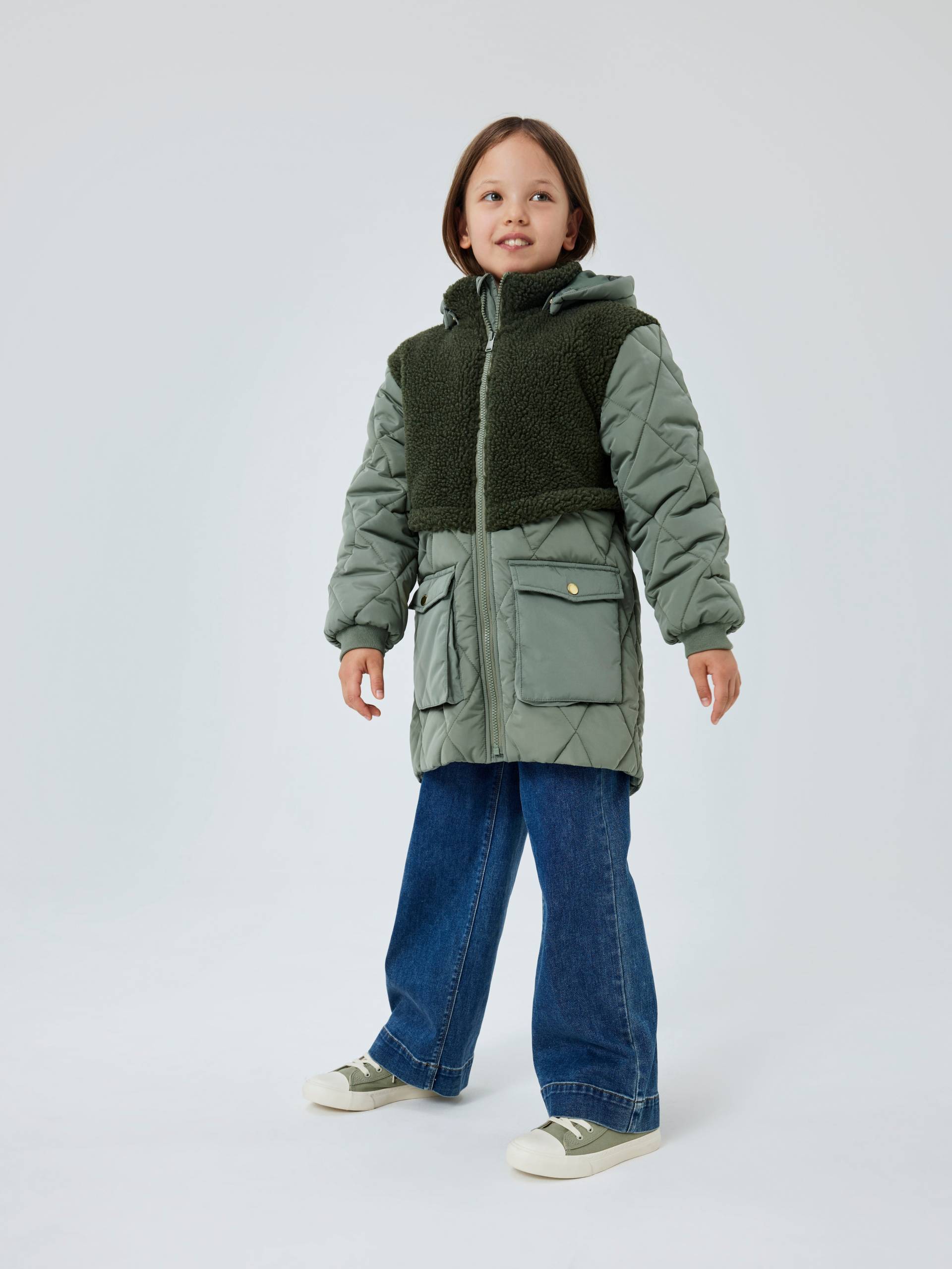 Name It Steppjacke »NKFMIKA LONG JACKET1«, mit Kapuze von Name It