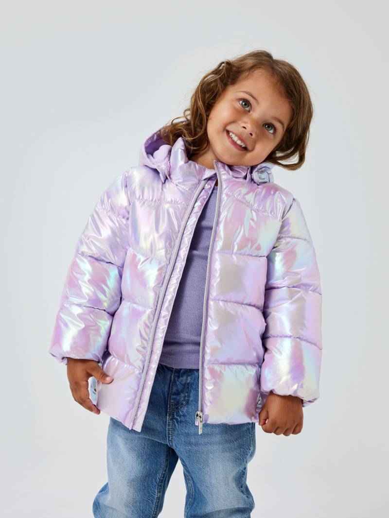 Name It Steppjacke »NMFMOLINA JACKET SHINY«, mit Kapuze, mit dekorativen, reflektierenden Details von Name It