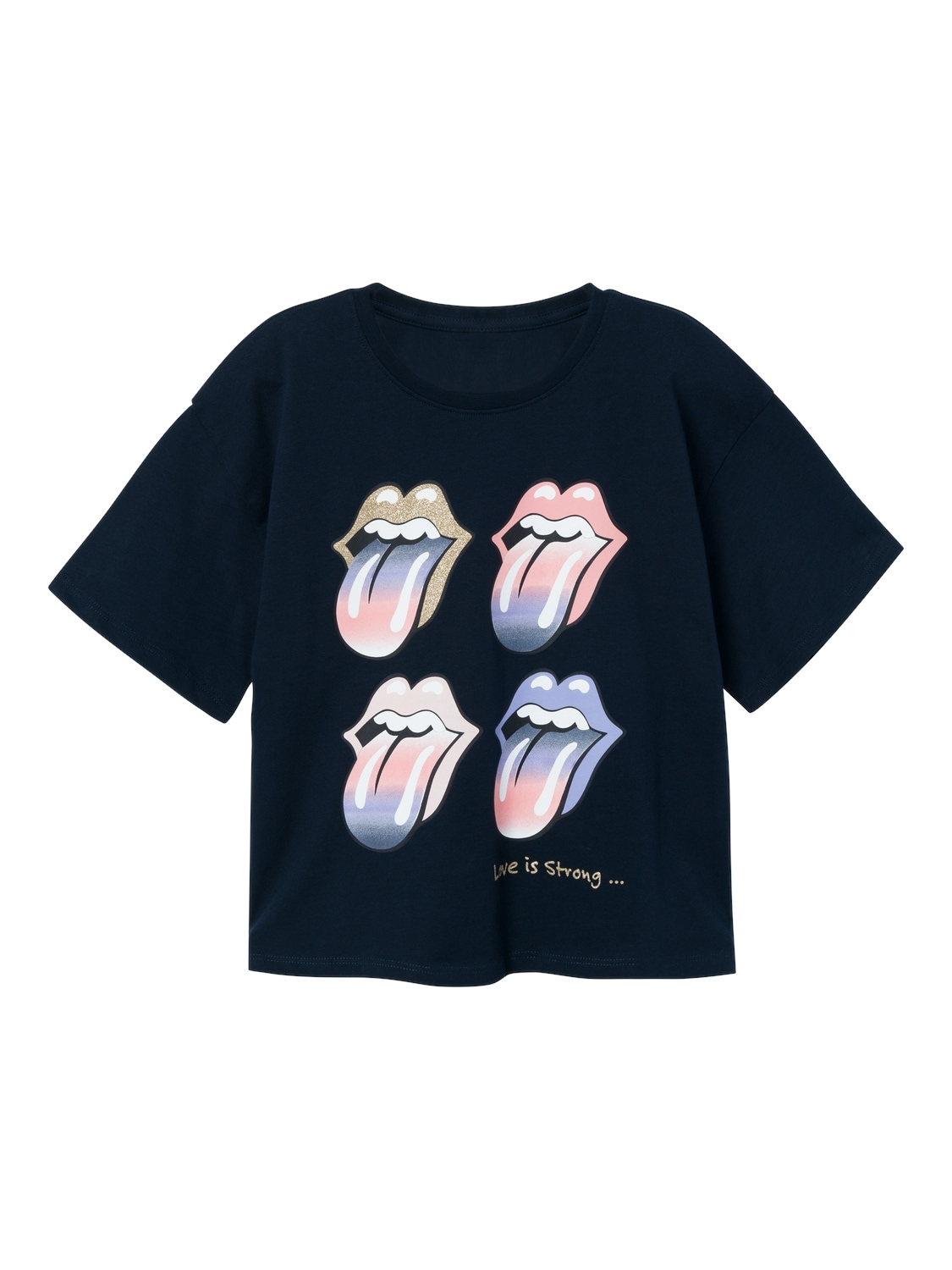 Name It T-Shirt »NKFNARINA ROLLINGSTONES SS TOP NOOS UNV« von Name It