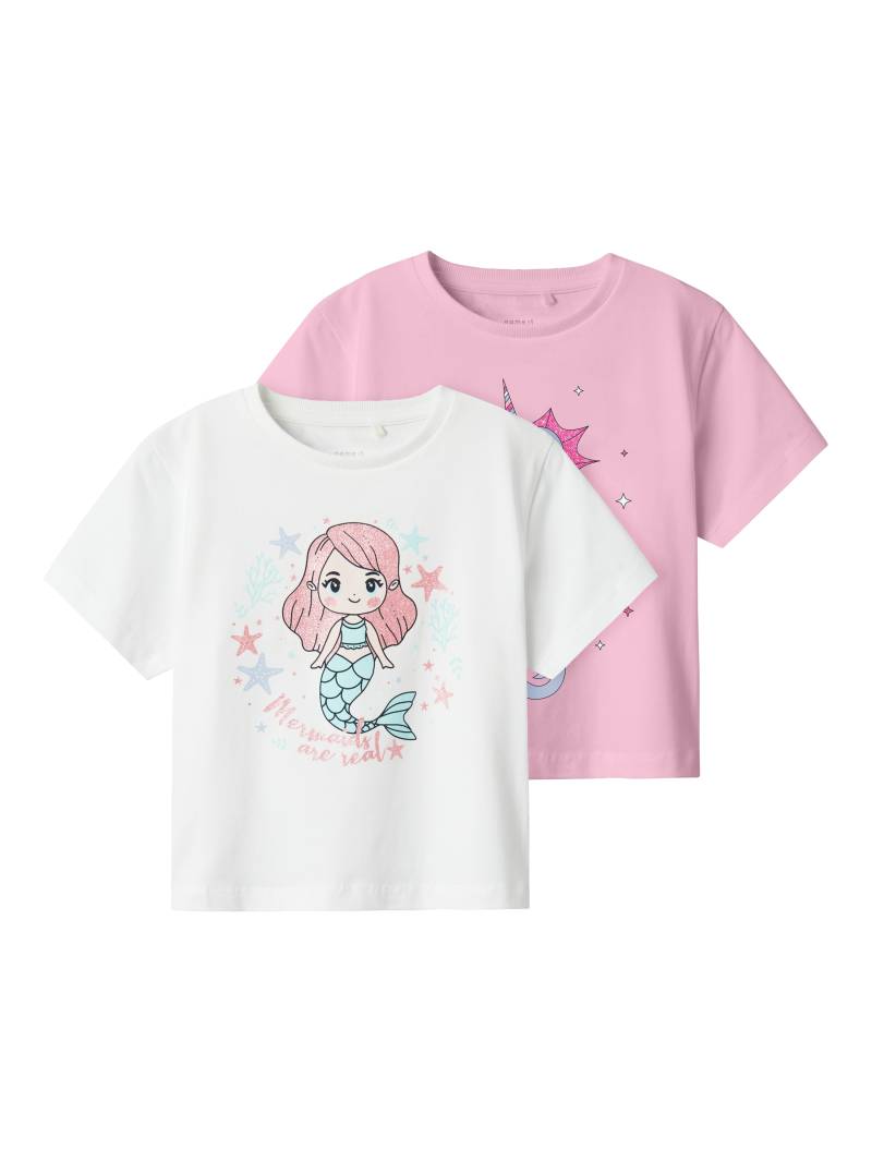 Name It T-Shirt »NMFFREJANE 2P SS NREG TOP«, (Packung, 2 tlg.) von Name It