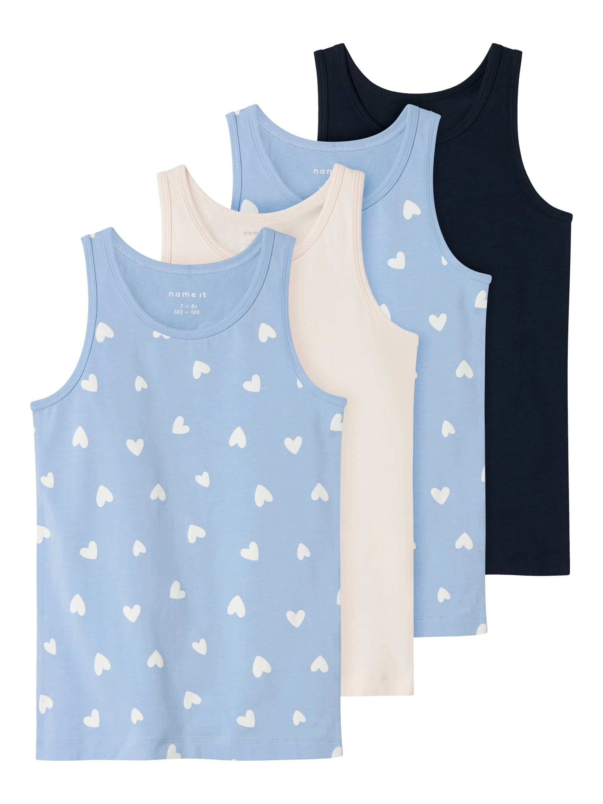 Name It Unterhemd »NKFTANK TOP 4P HEARTS NOOS«, (Packung, 4 St.) von Name It