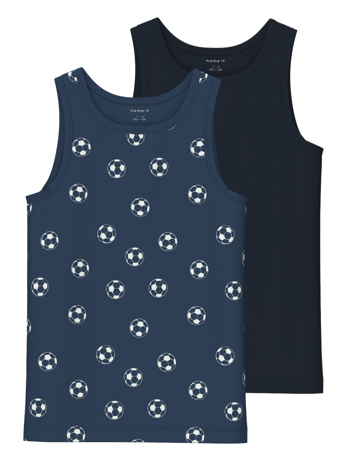 Name It Unterhemd »NKMTANK TOP 2P DARK DENIM FOOTBALL NOOS« von Name It