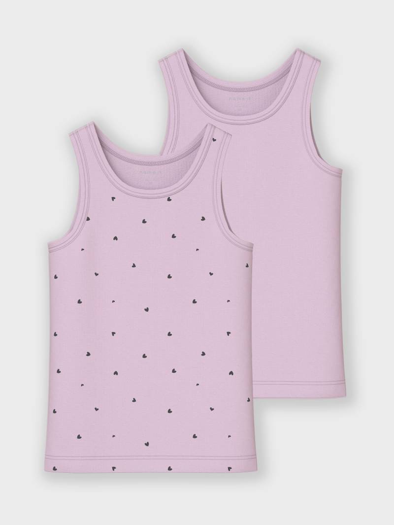 Name It Unterhemd »NMFTANK TOP 2P WINSOME HEARTS NOOS«, (Packung, 2 St.) von Name It