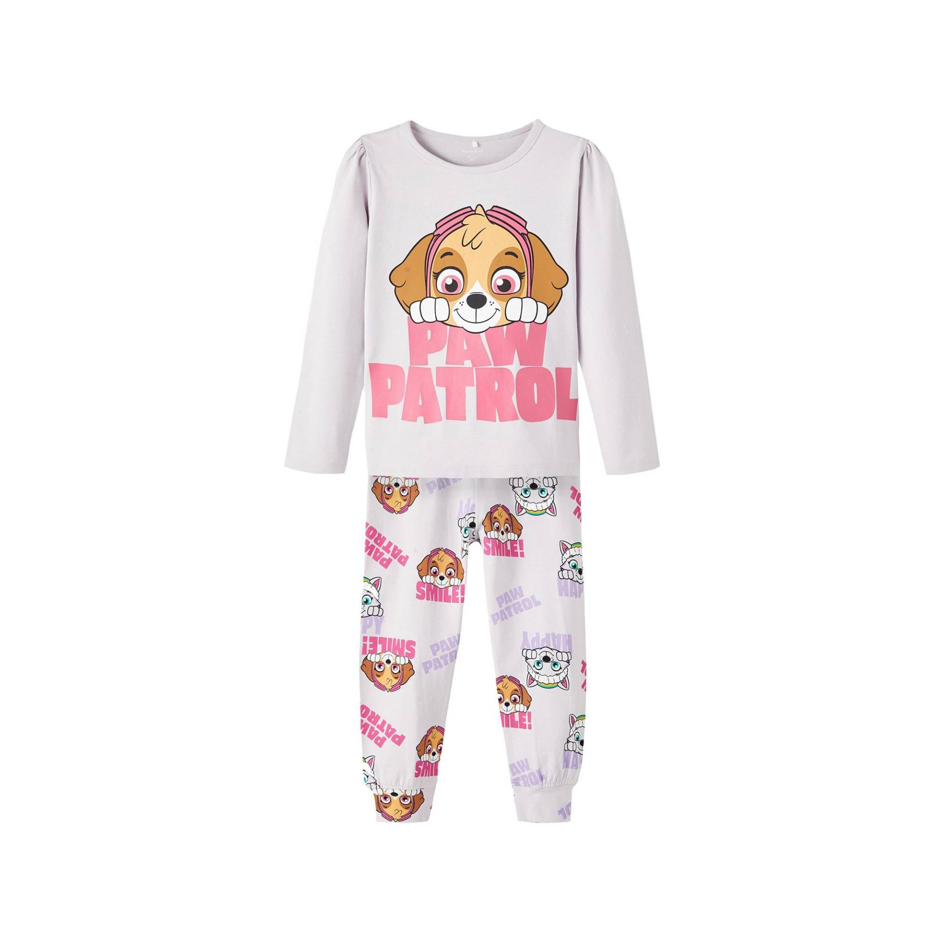 Pyjama Set, Lang Mädchen Weiss 86-92 von Name It