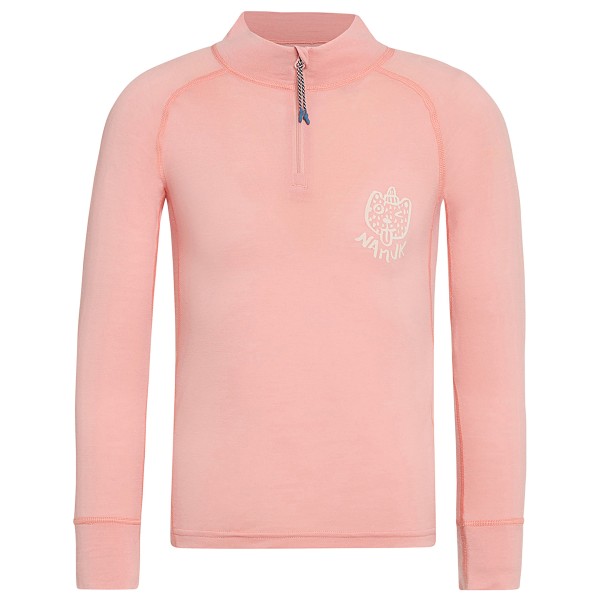 Namuk - Kid's Honu Merino Half-Zip Longsleeve - Merinounterwäsche Gr 104/110 rosa von Namuk