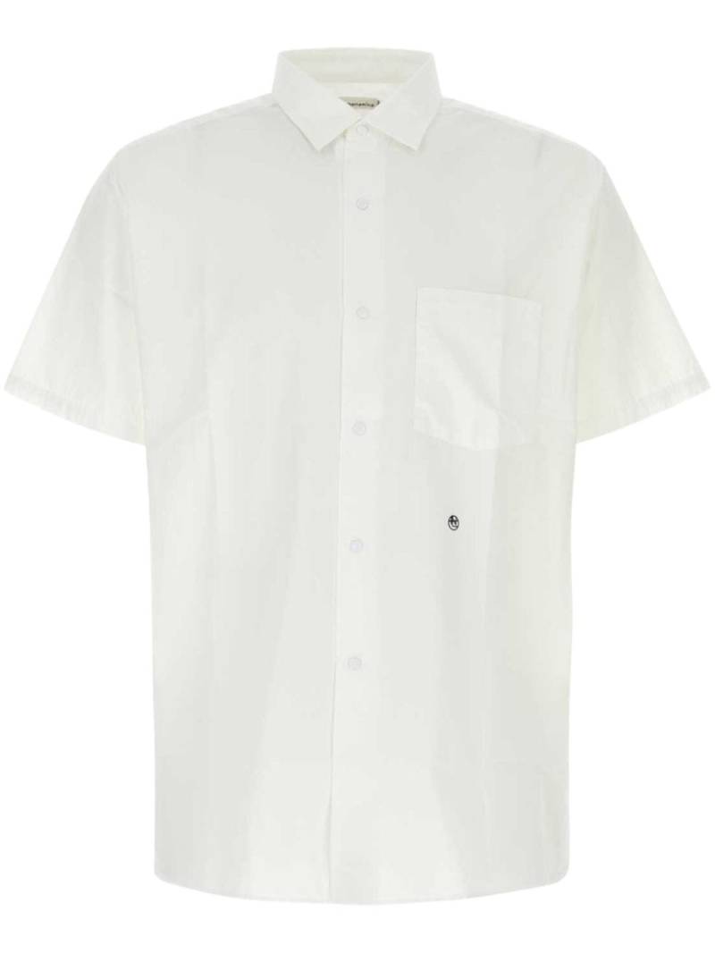 Nanamica embroidered-logo button-up shirt - White von Nanamica