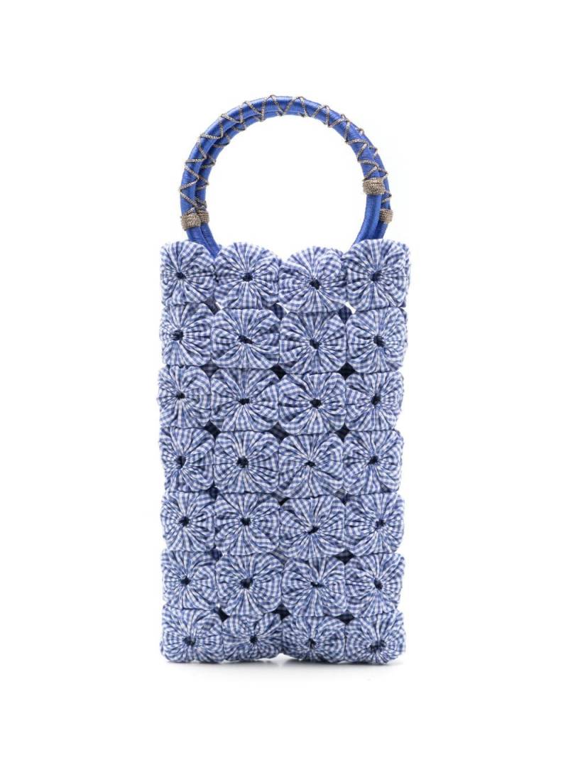 Nannacay Bessie Colori panelled mini bag - Blue von Nannacay