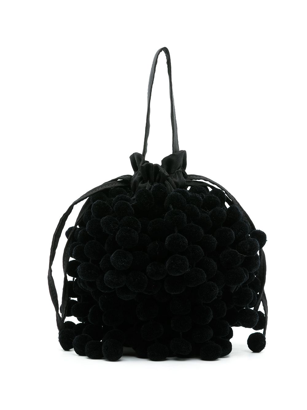 Nannacay Charlotte pom-pom bag - Black von Nannacay