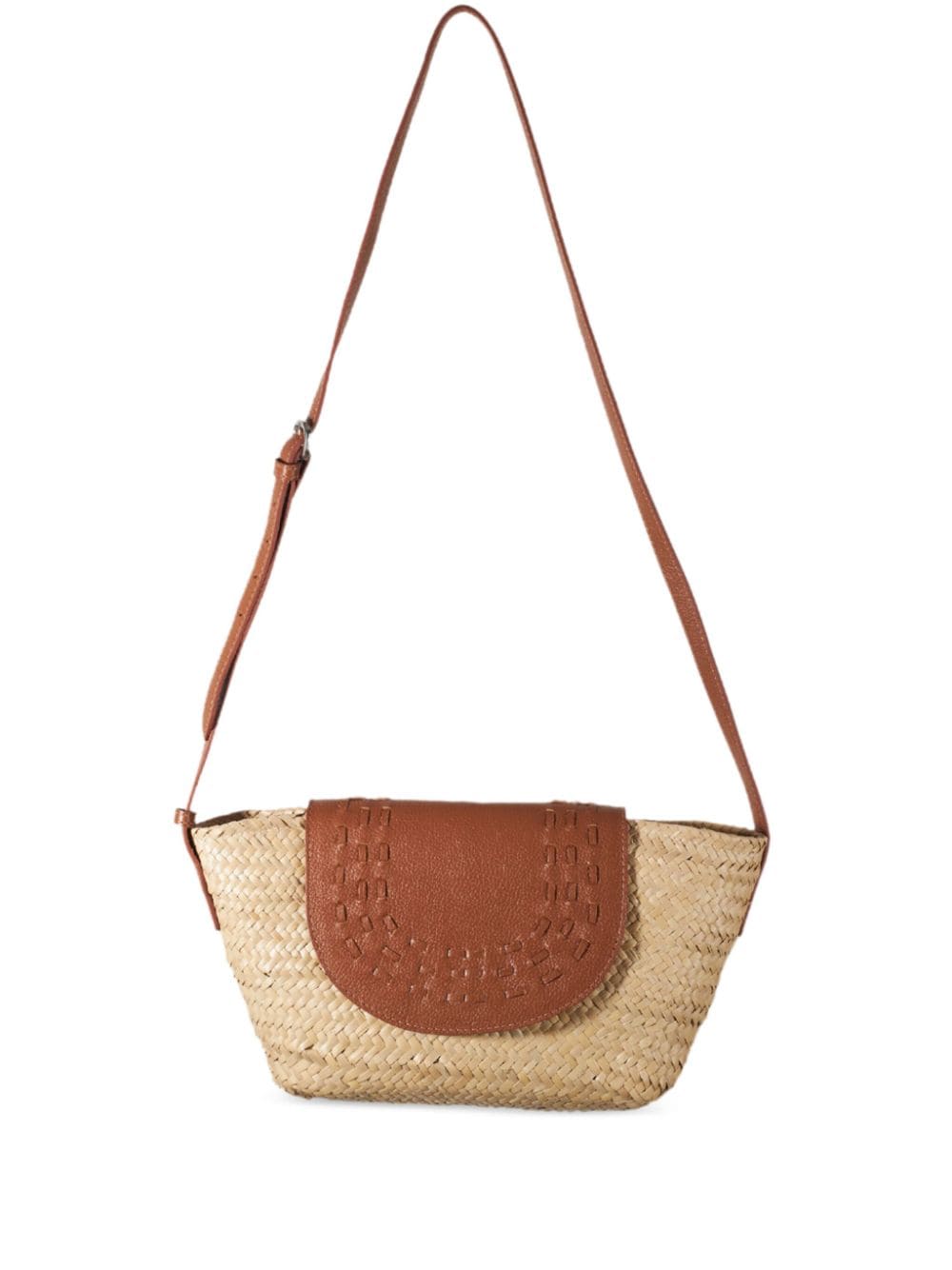 Nannacay Duda straw shoulder bag - Neutrals von Nannacay