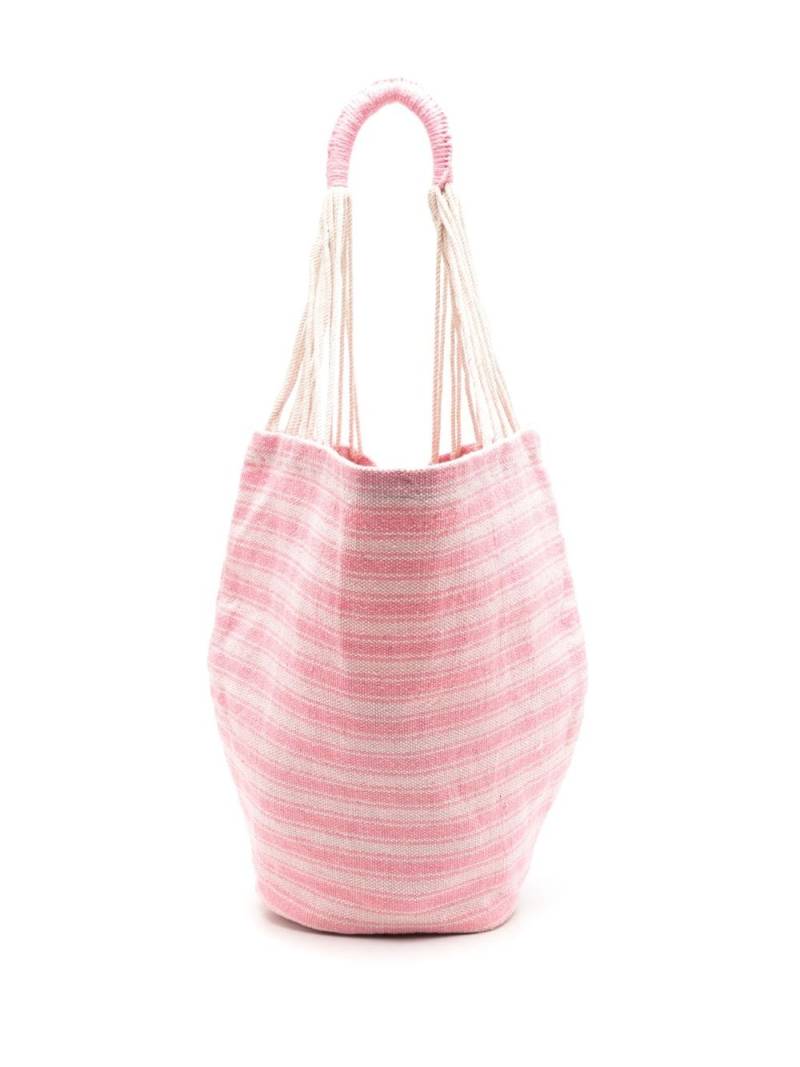 Nannacay Gaia striped shoulder bag - Pink von Nannacay