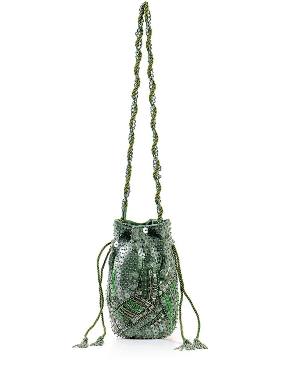 Nannacay Ge sequin-embellished crossbody bag - Green von Nannacay