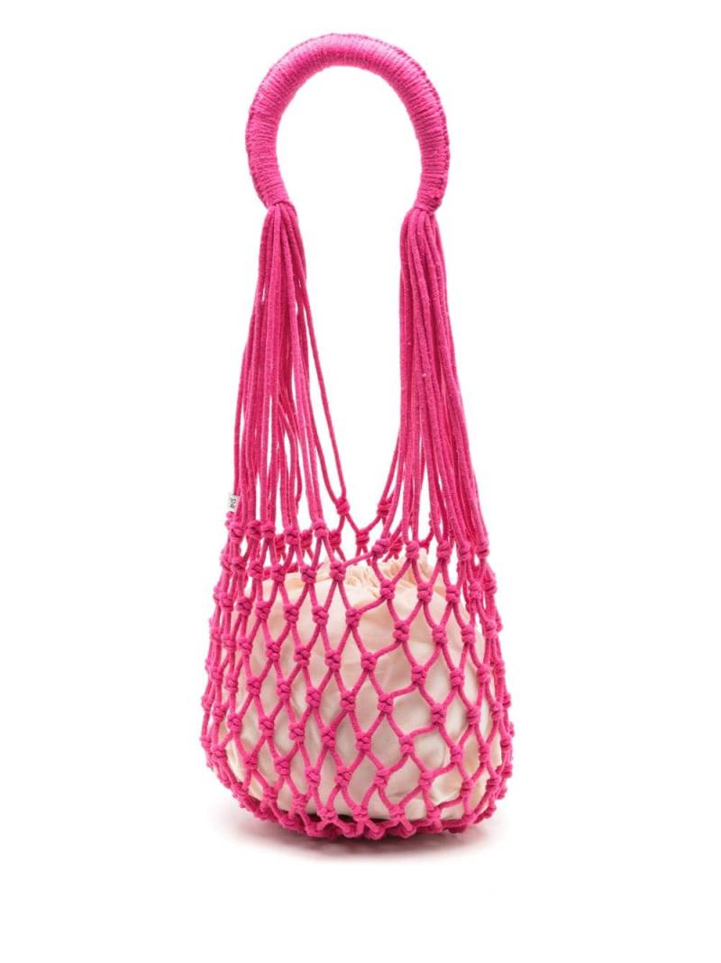 Nannacay Kim open-knit shoulder bag - Pink von Nannacay