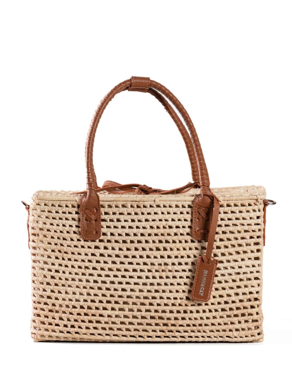 Nannacay Paula wicker tote bag - Neutrals von Nannacay