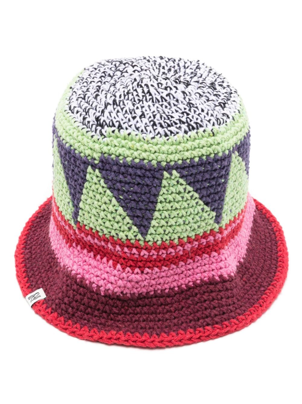 Nannacay crochet-knit cotton bucket hat - Multicolour von Nannacay