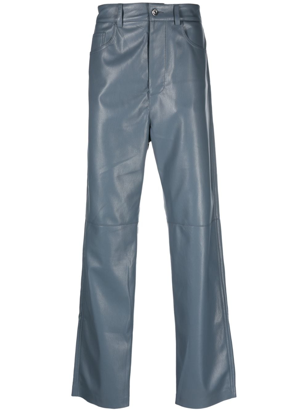 Nanushka Aric straight-leg trousers - Blue von Nanushka