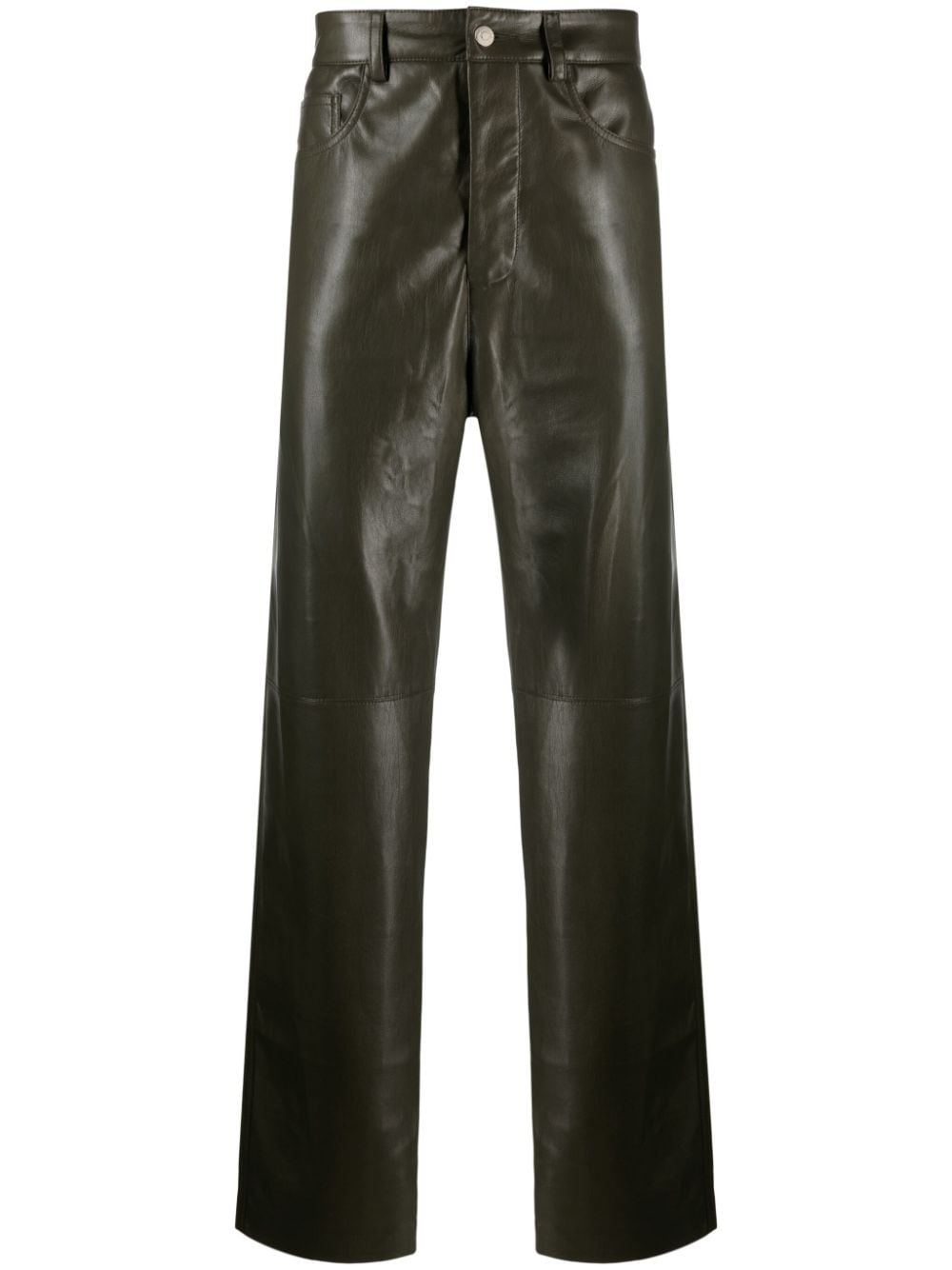 Nanushka Aric faux-leather trousers - Green von Nanushka