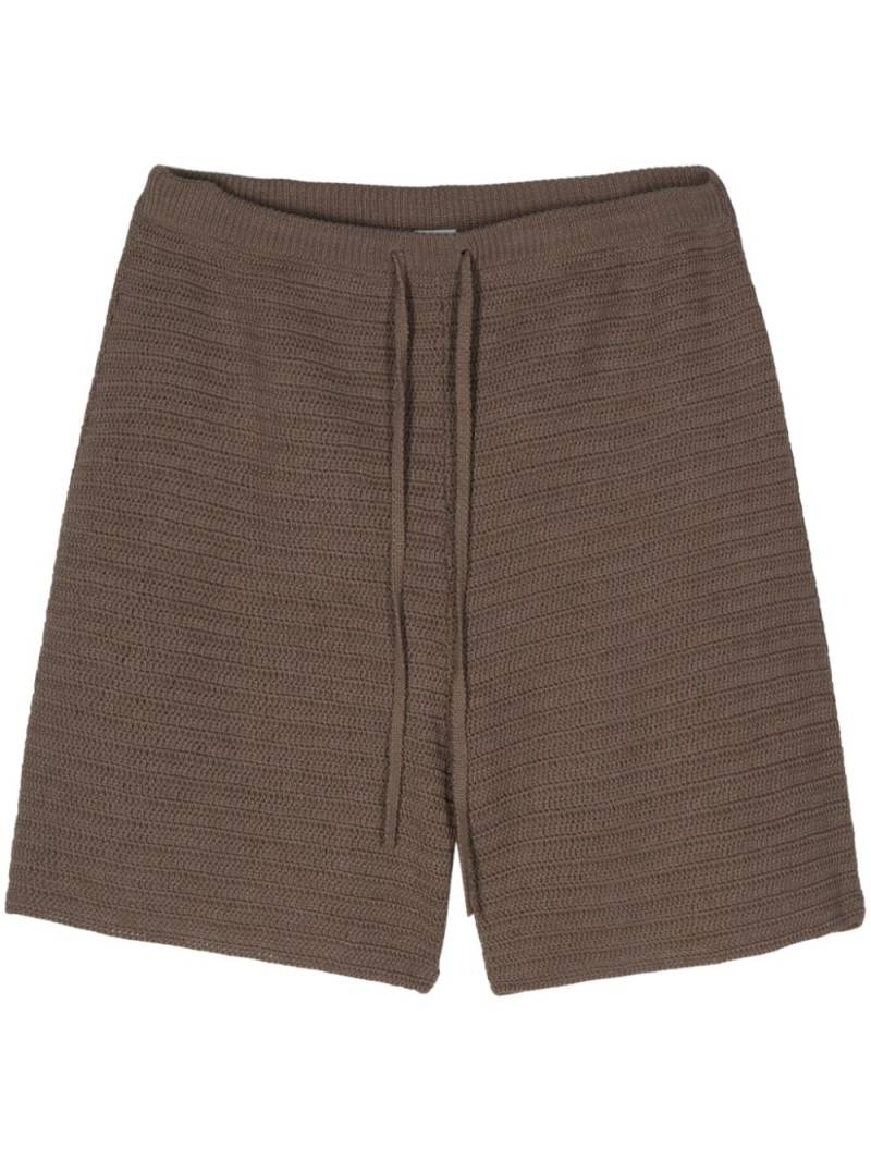 Nanushka Caden crochet-knit shorts - Brown von Nanushka