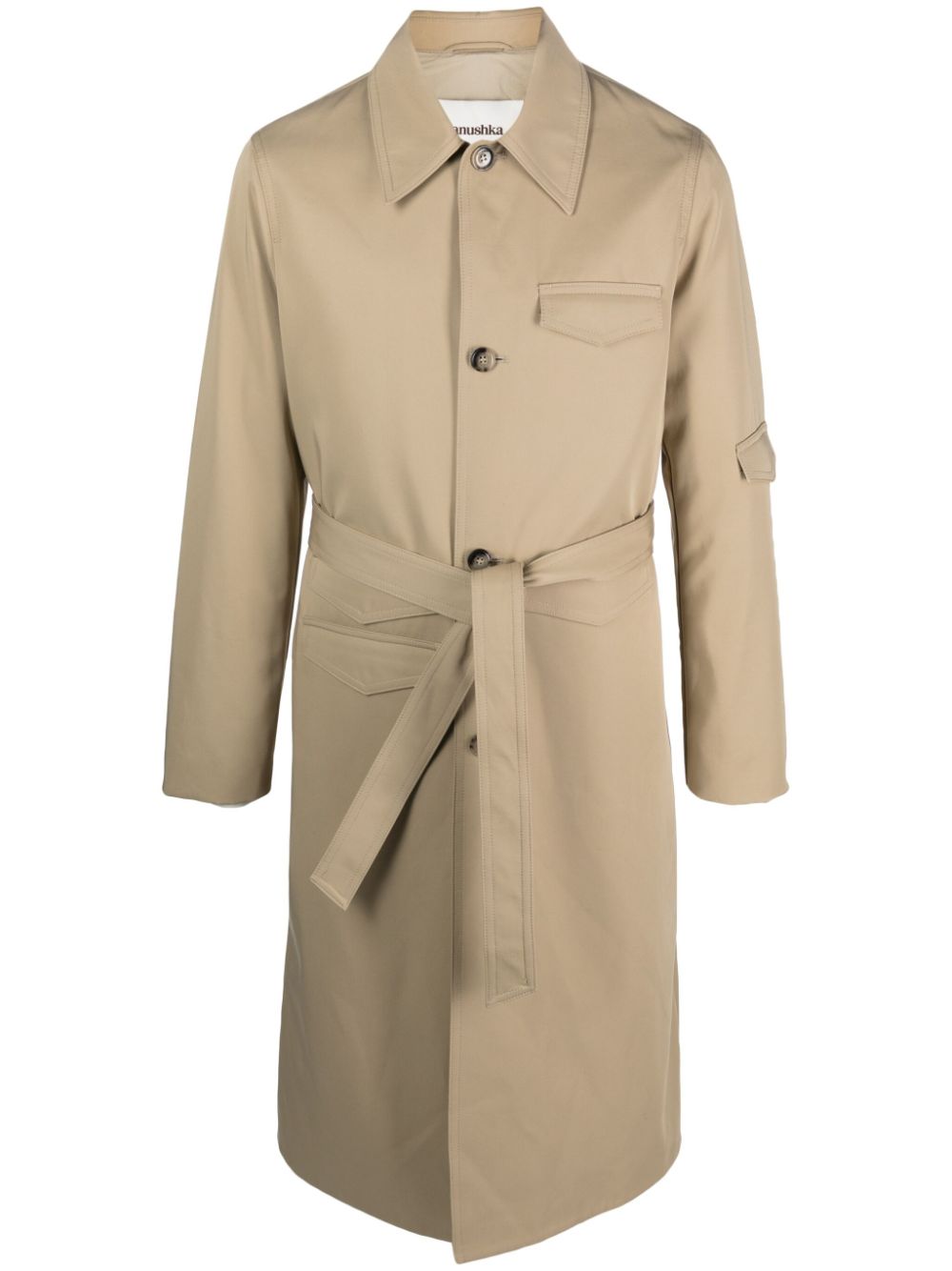 Nanushka Derron bonded-cotton trench coat - Neutrals von Nanushka