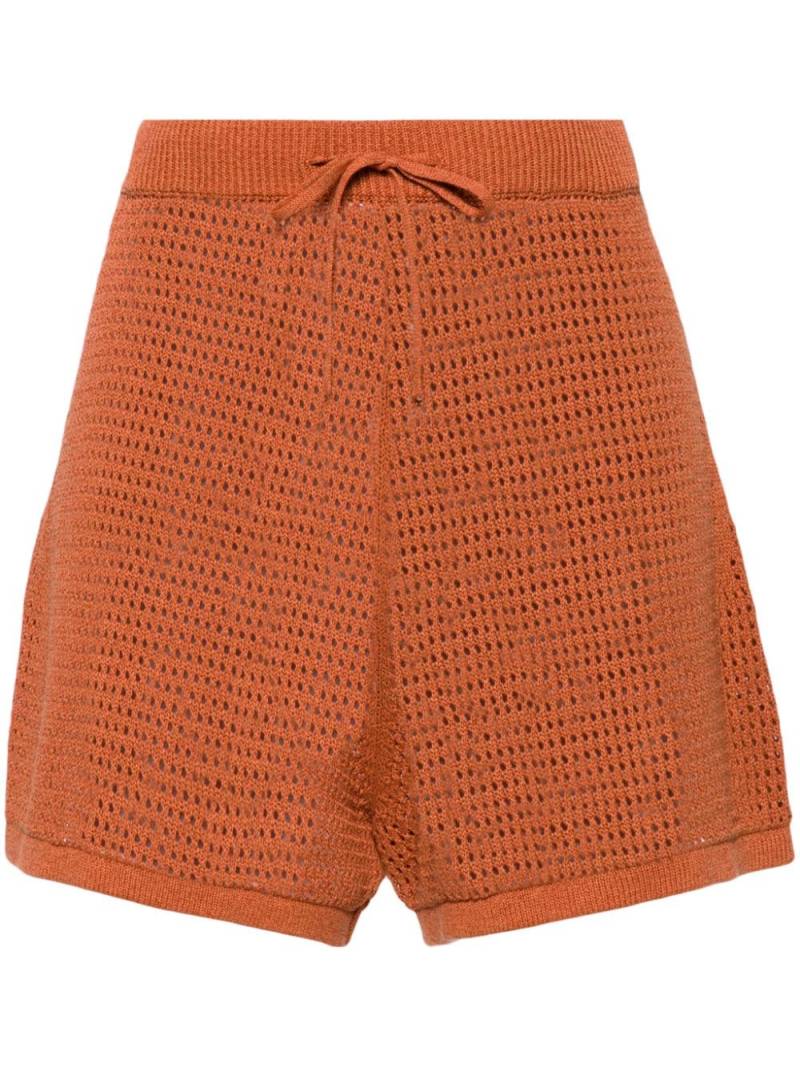 Nanushka Jael crochet-knit shorts - Orange von Nanushka