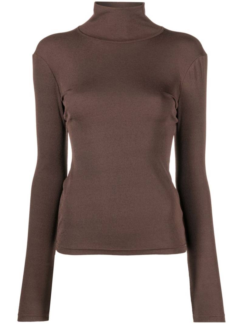 Nanushka Josa cut-out T-shirt - Brown von Nanushka