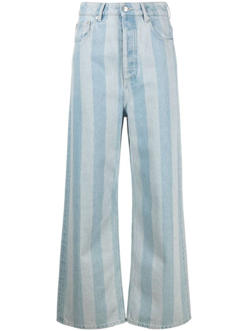 Nanushka Josine high-rise wide-leg jeans - Blue von Nanushka