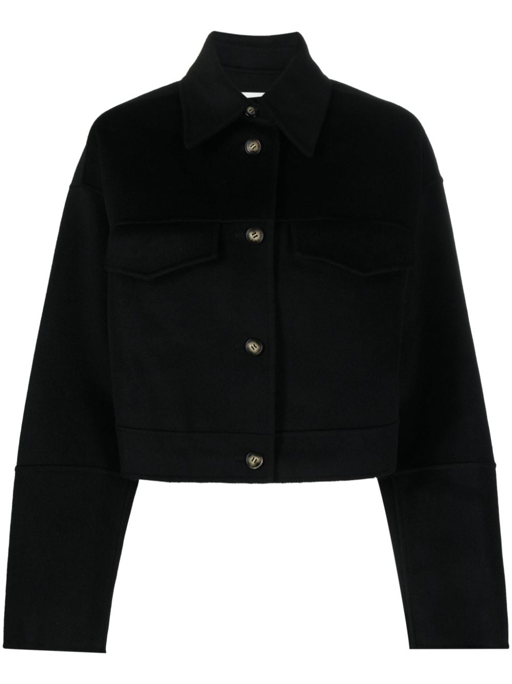 Nanushka Kalare wool-silk jacket - Black von Nanushka
