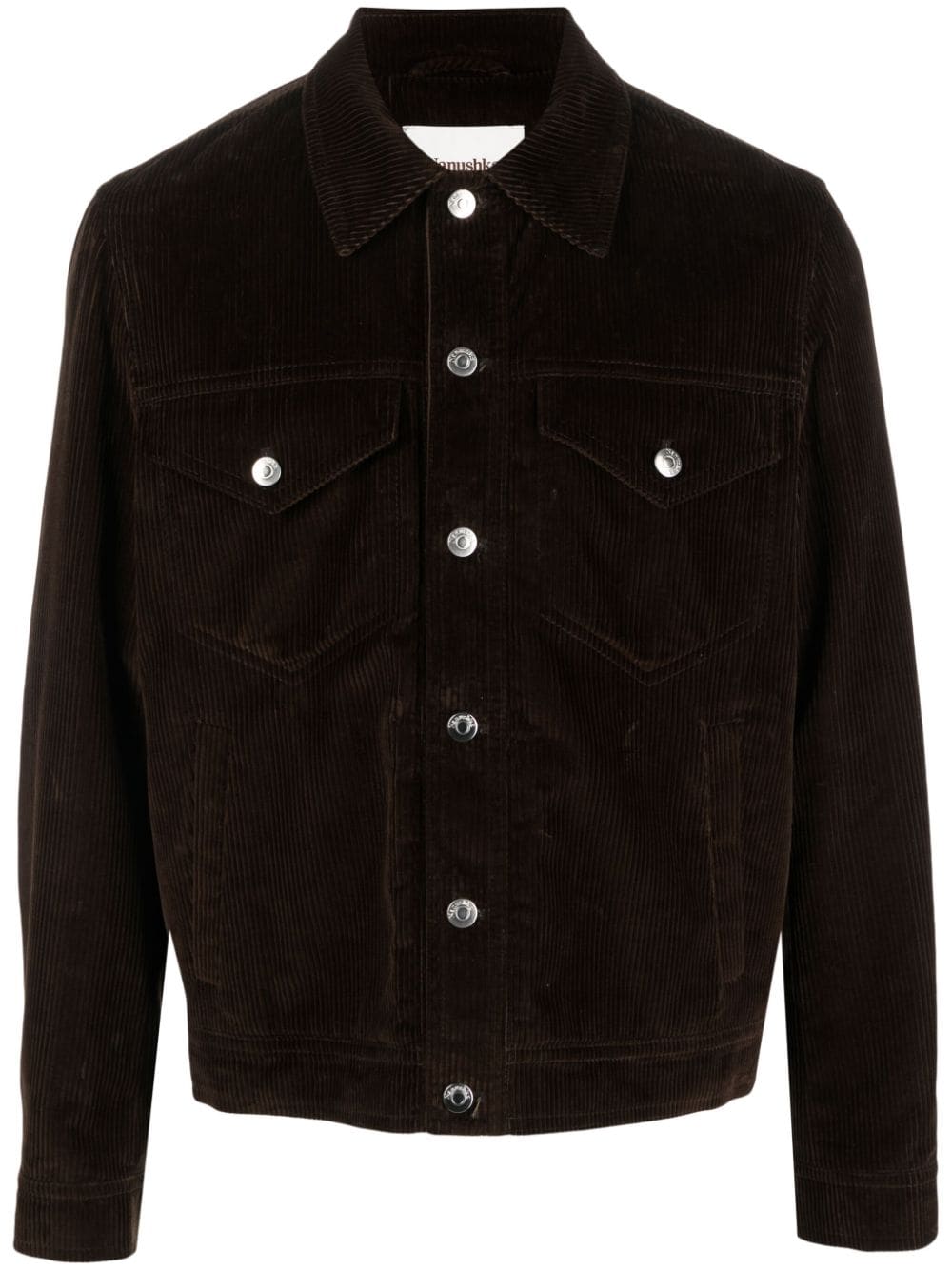 Nanushka Larry corduroy button-up jacket - Brown von Nanushka