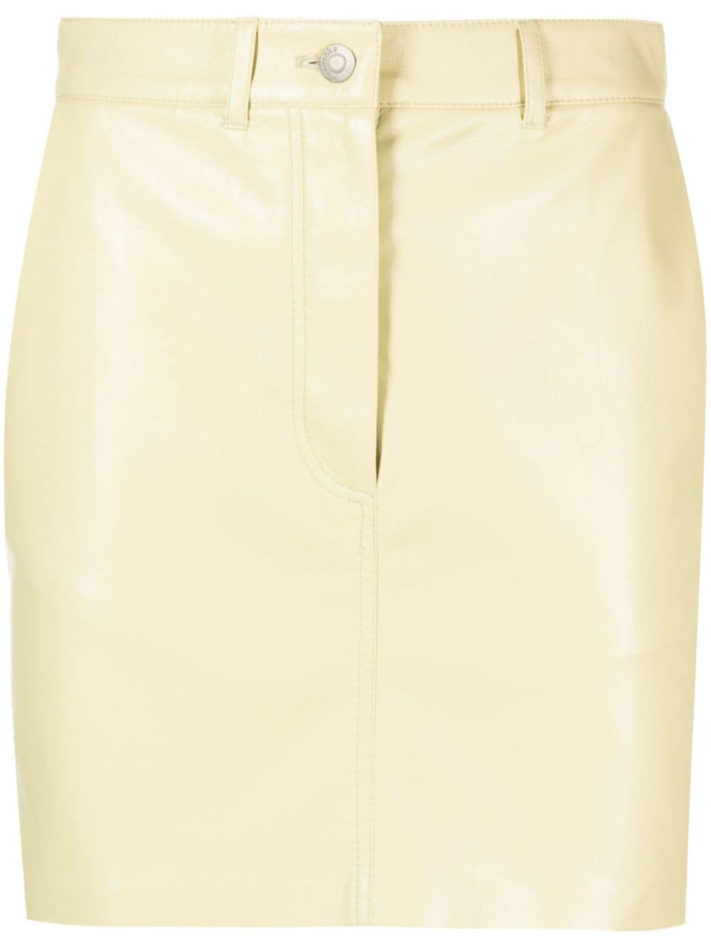 Nanushka Miray faux-leather mini skirt - Yellow von Nanushka