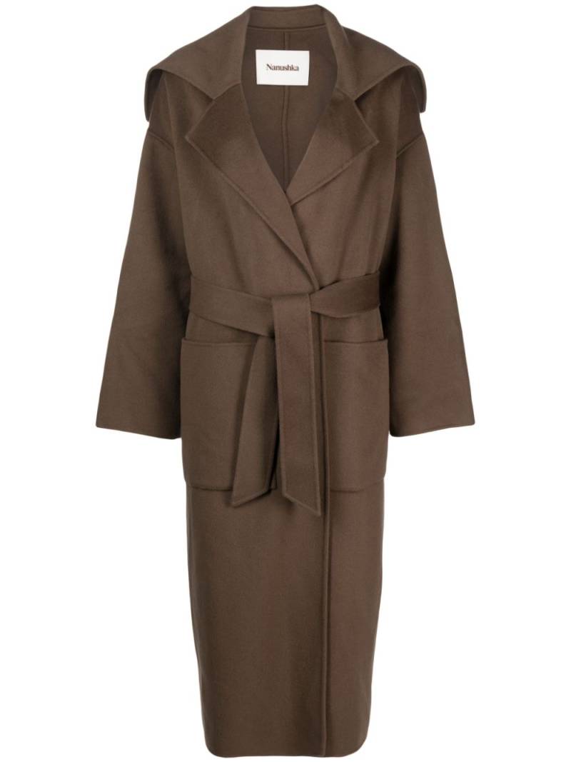 Nanushka Ruta belted trench coat - Brown von Nanushka