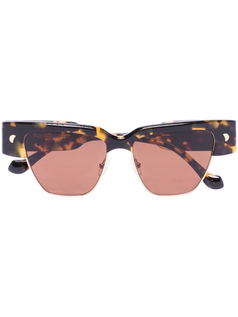 Nanushka Shako square-frame sunglasses - Brown von Nanushka