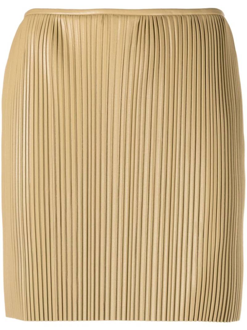 Nanushka Ymke pleated miniskirt - Brown von Nanushka