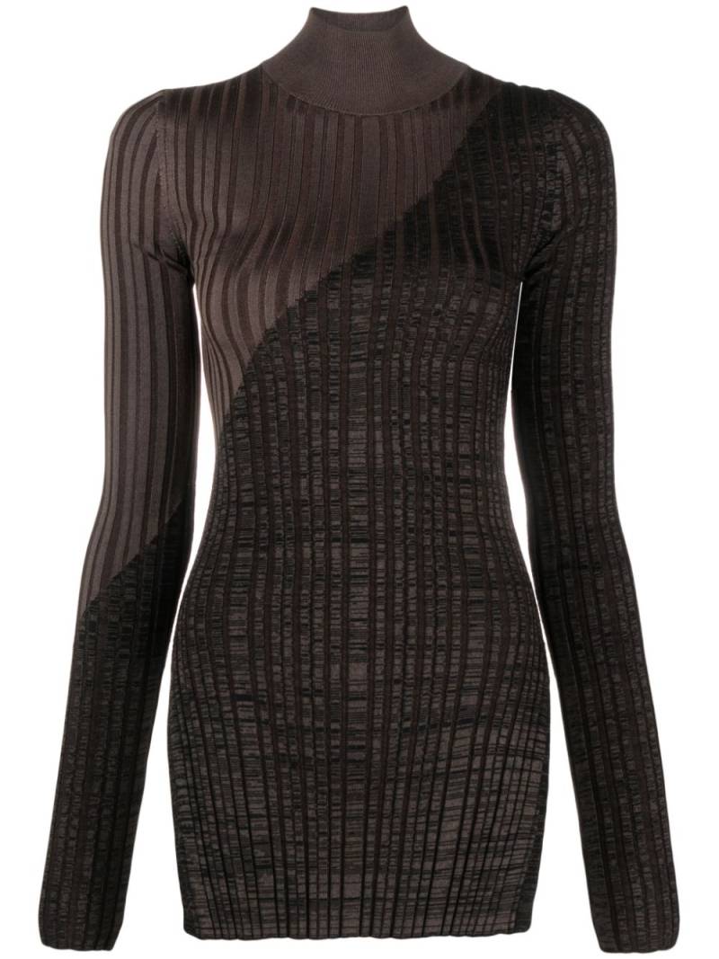 Nanushka Zareen high-neck ribbed jumper - Brown von Nanushka