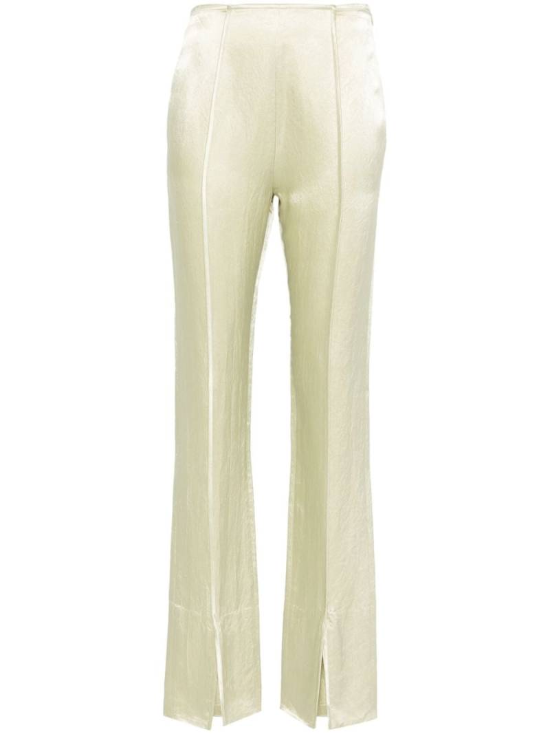 Nanushka bonded-seam slim-cut trousers - Green von Nanushka