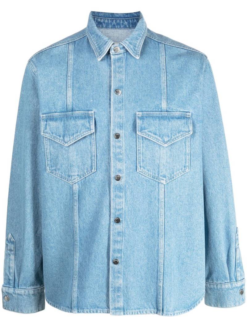 Nanushka button-up denim shirt - Blue von Nanushka