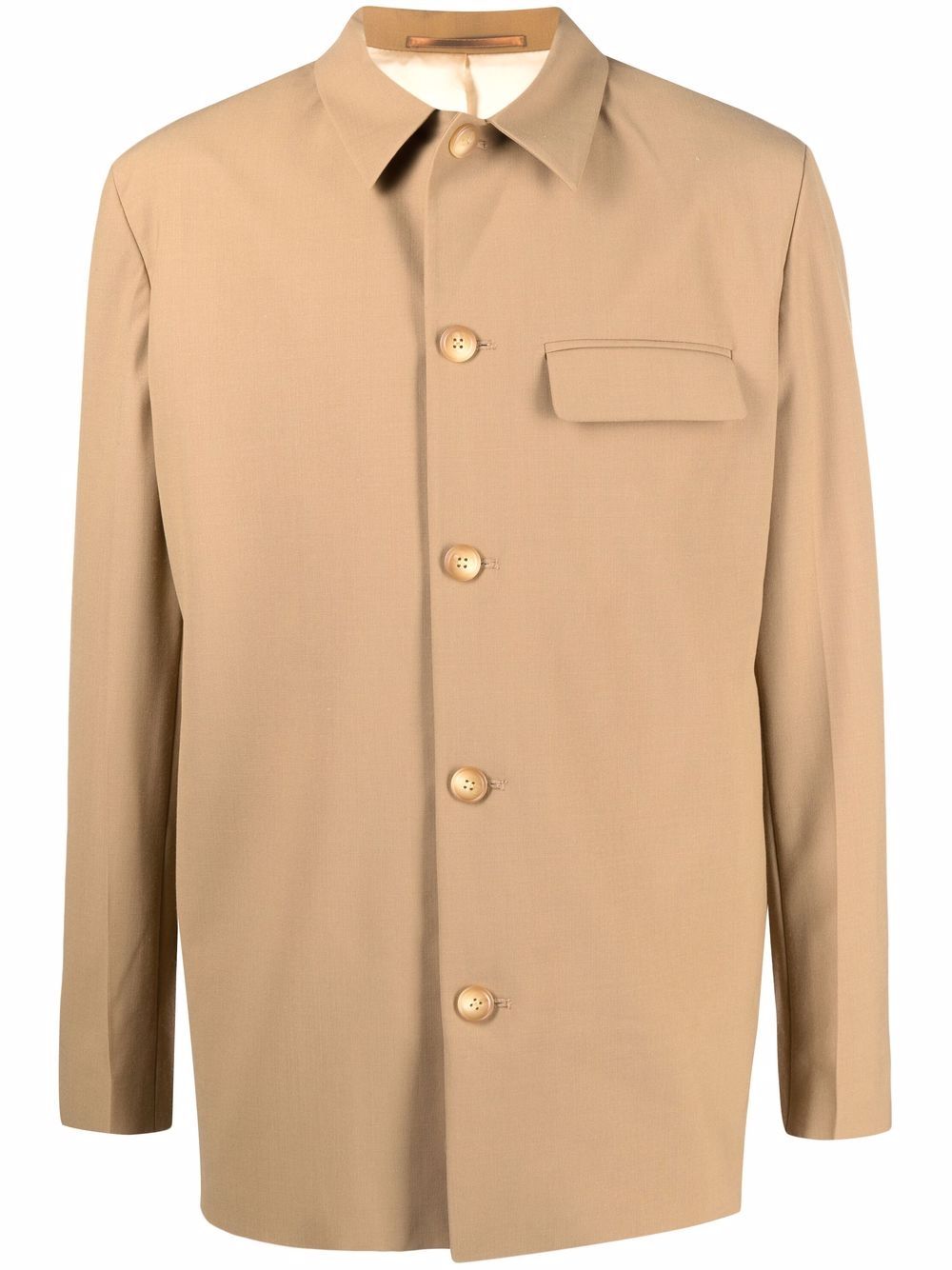 Nanushka button-up tailored overshirt - Neutrals von Nanushka