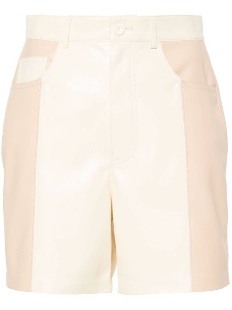 Nanushka contrast-panel shorts - Neutrals von Nanushka