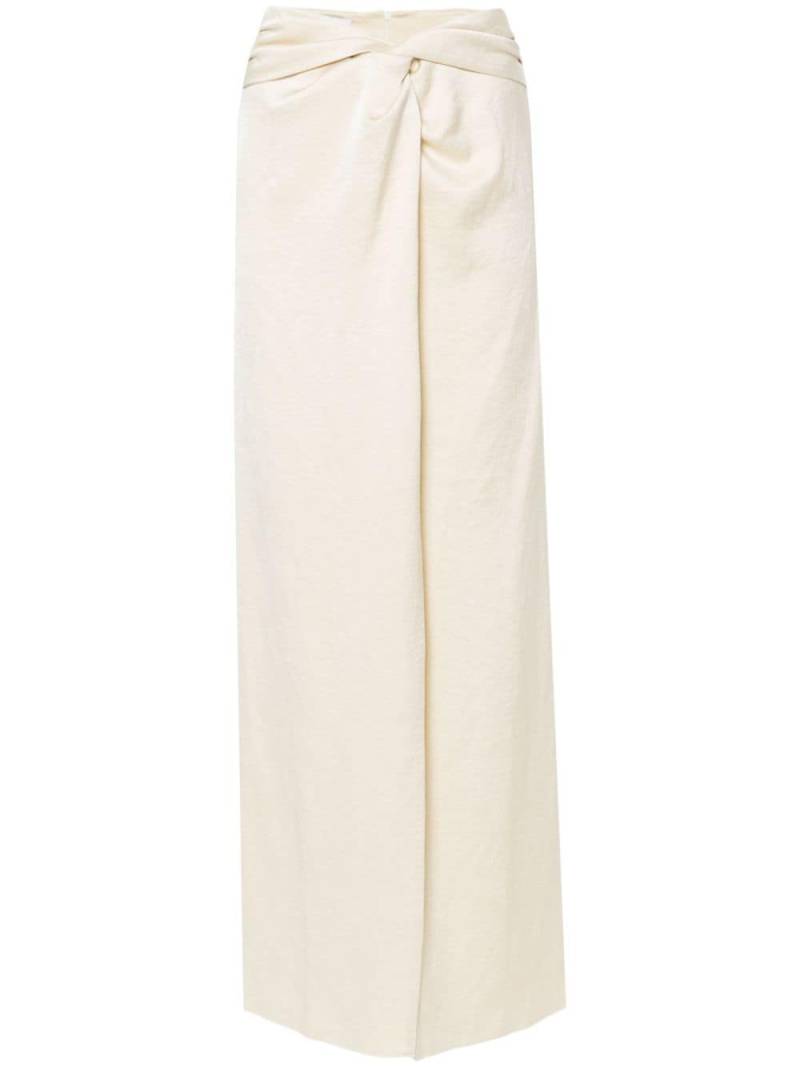 Nanushka crepe twisted maxi skirt - Neutrals von Nanushka