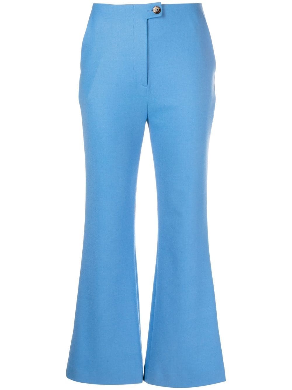 Nanushka cropped kick flare trousers - Blue von Nanushka