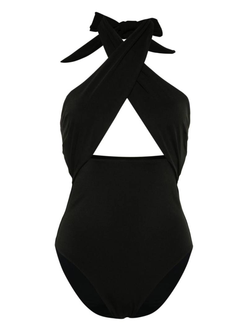 Nanushka cut-out halterneck swimsuit - Black von Nanushka