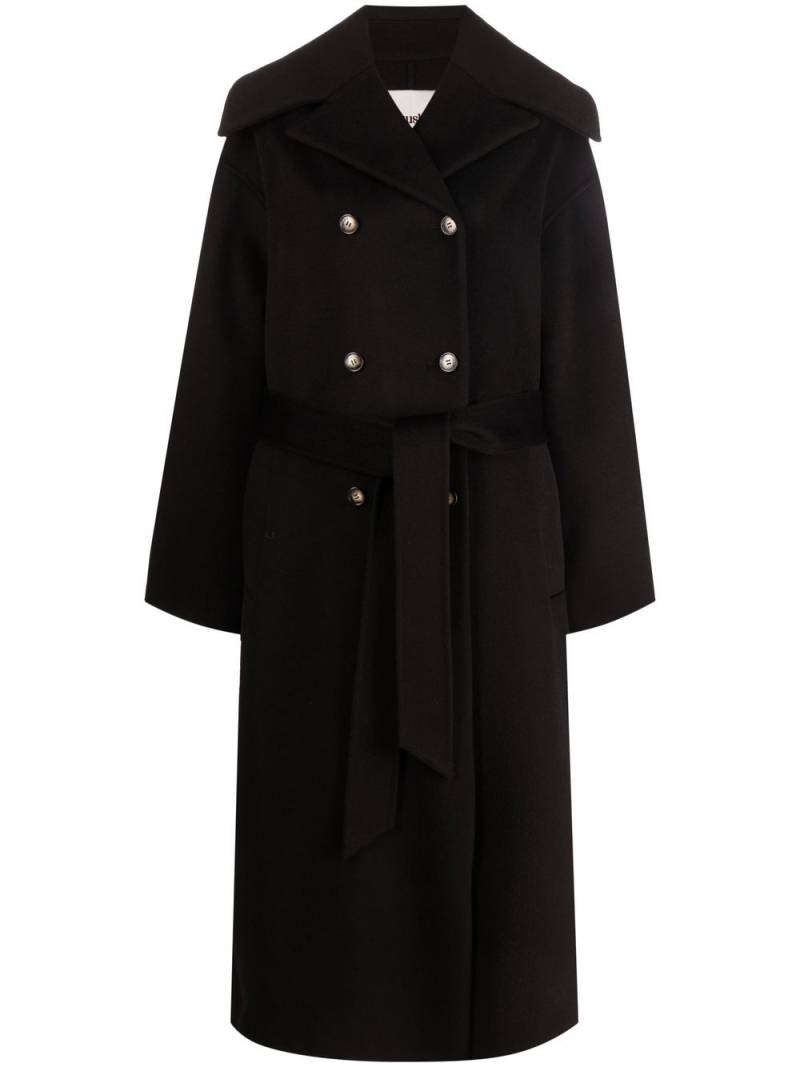 Nanushka double-breasted trench coat - Black von Nanushka