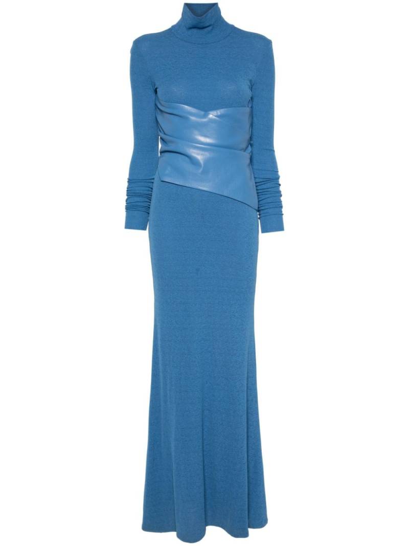 Nanushka draped-detail maxi dress - Blue von Nanushka