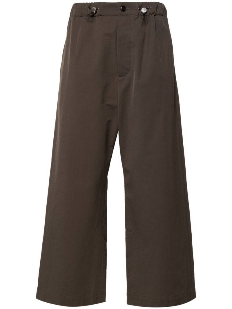 Nanushka drawstring straight-leg trousers - Brown von Nanushka