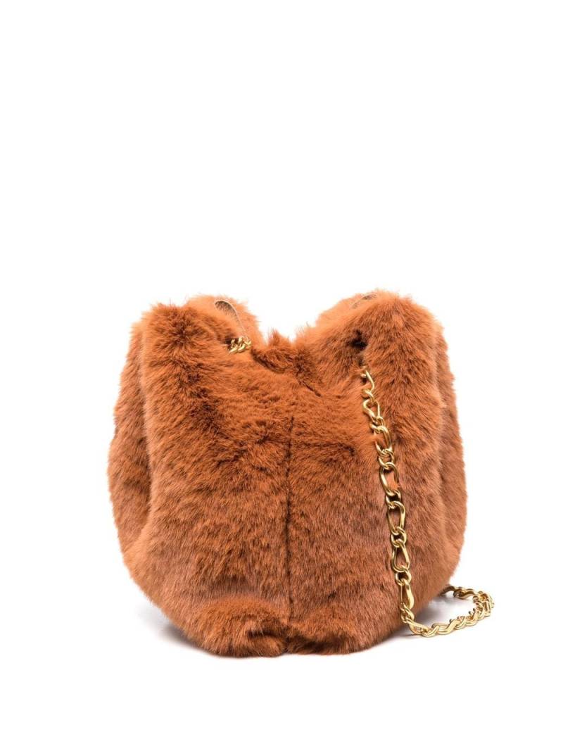 Nanushka faux-fur tote bag - Orange von Nanushka