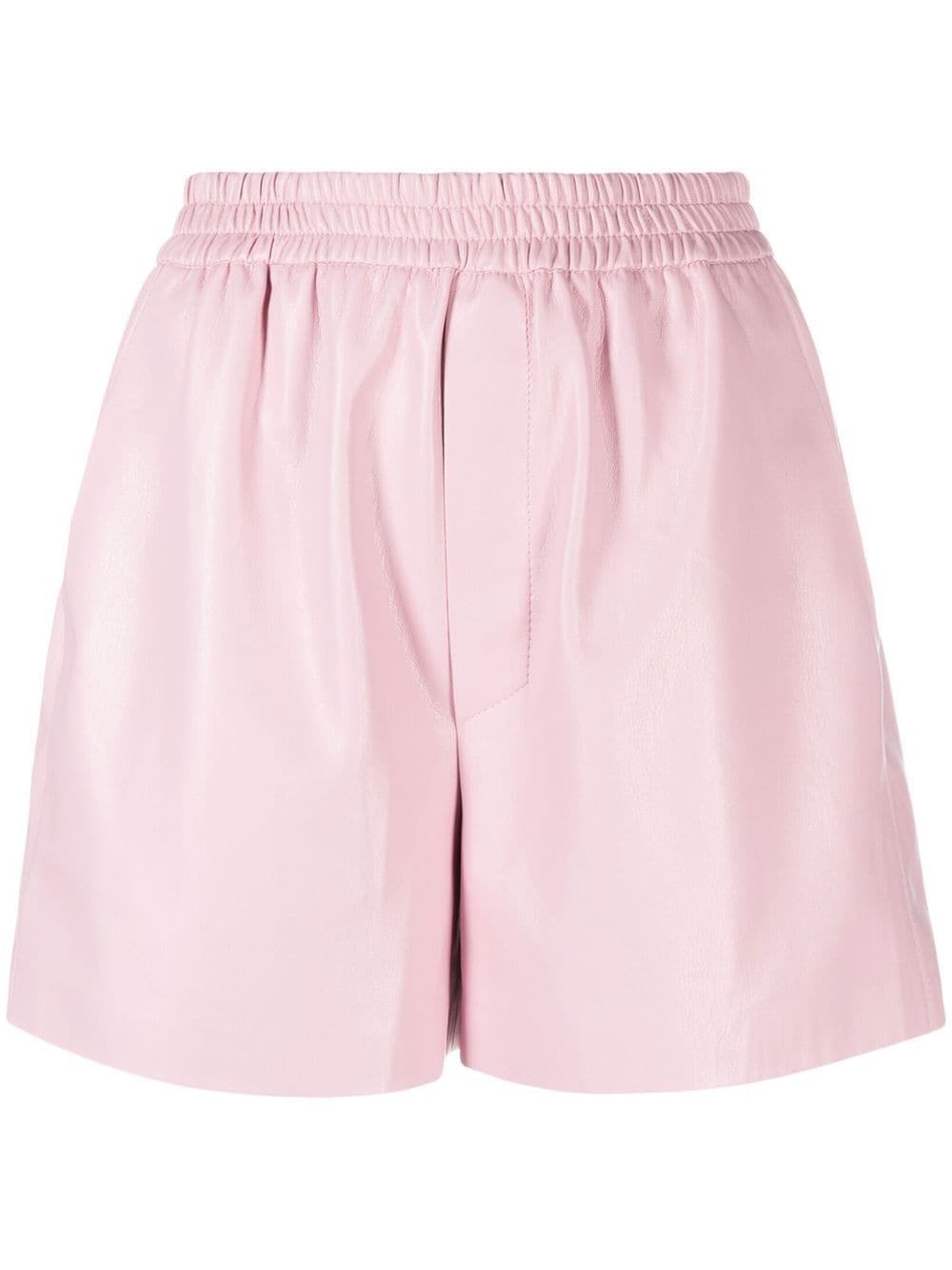 Nanushka faux-leather boxer shorts - Pink von Nanushka