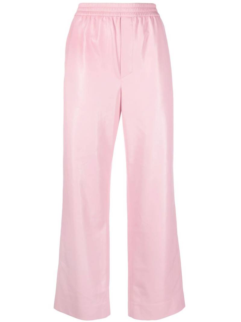 Nanushka faux-leather drawstring trousers - Pink von Nanushka