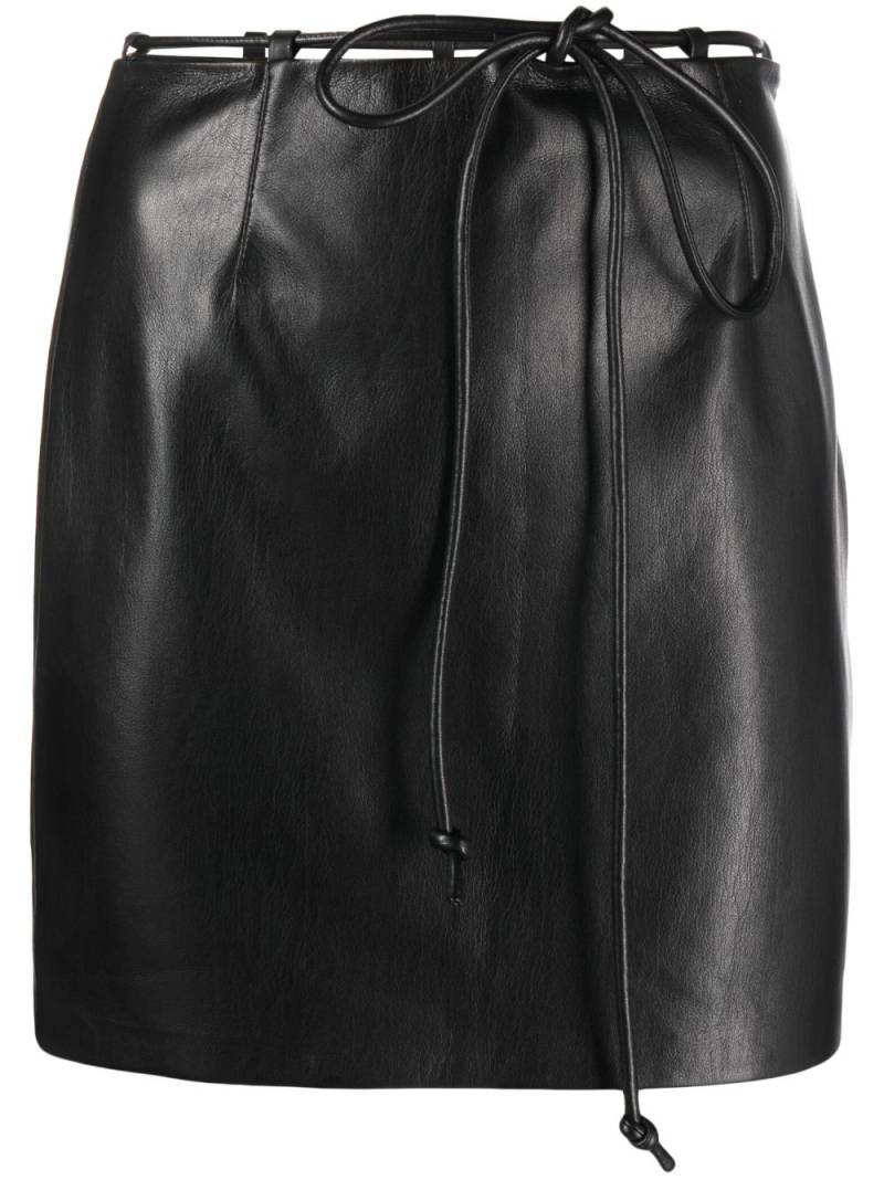 Nanushka faux leather miniskirt - Black von Nanushka