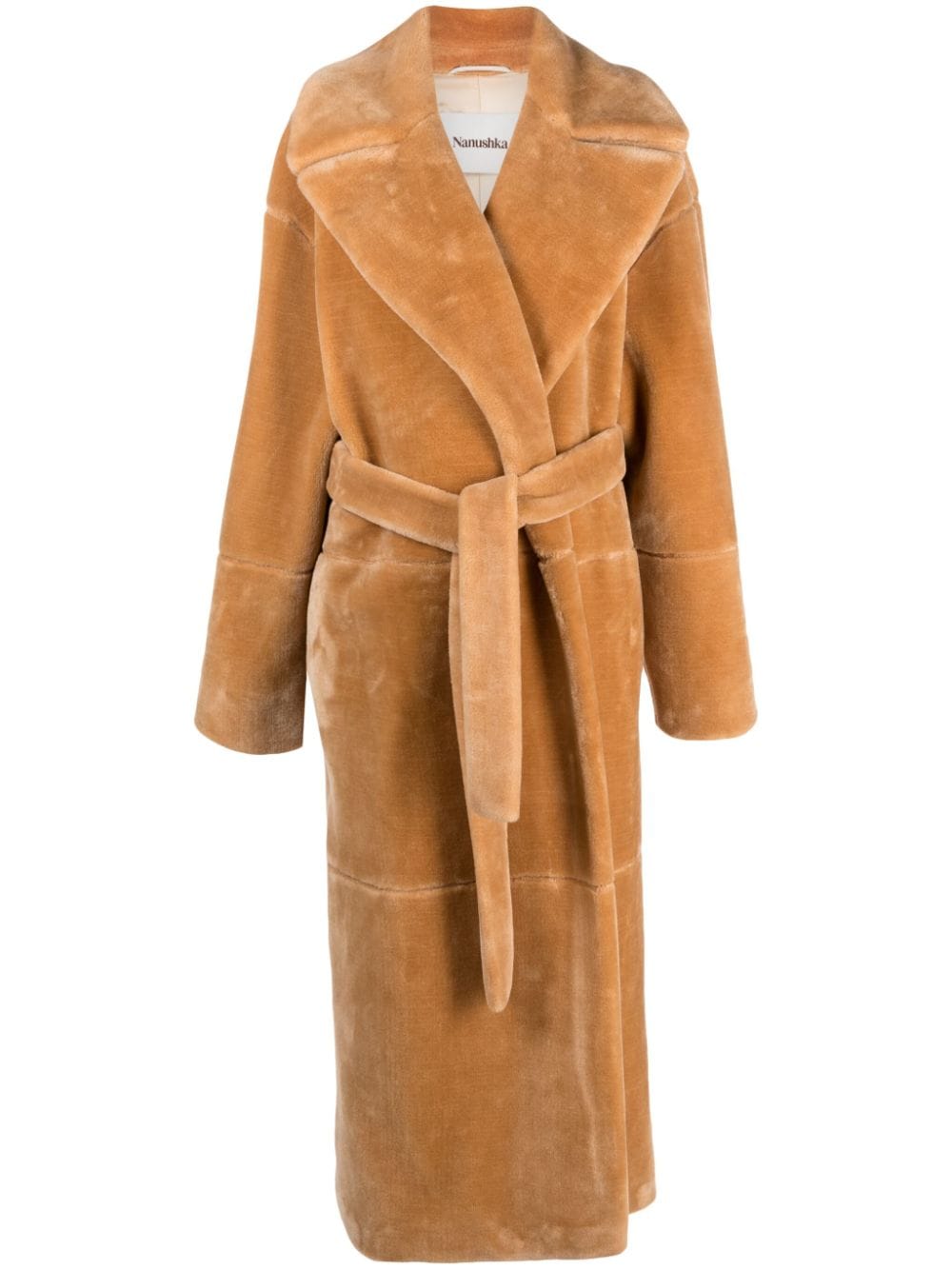 Nanushka fleece trench coat - Brown von Nanushka