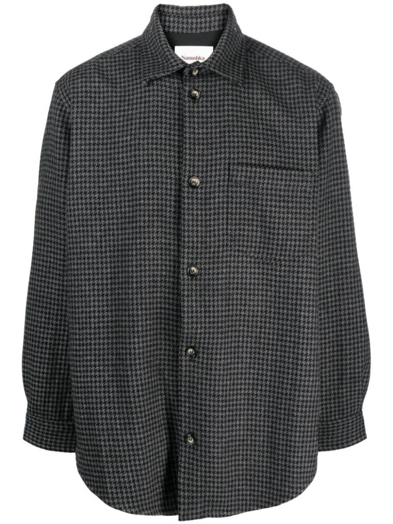 Nanushka Matize houndstooth shirt - Black von Nanushka